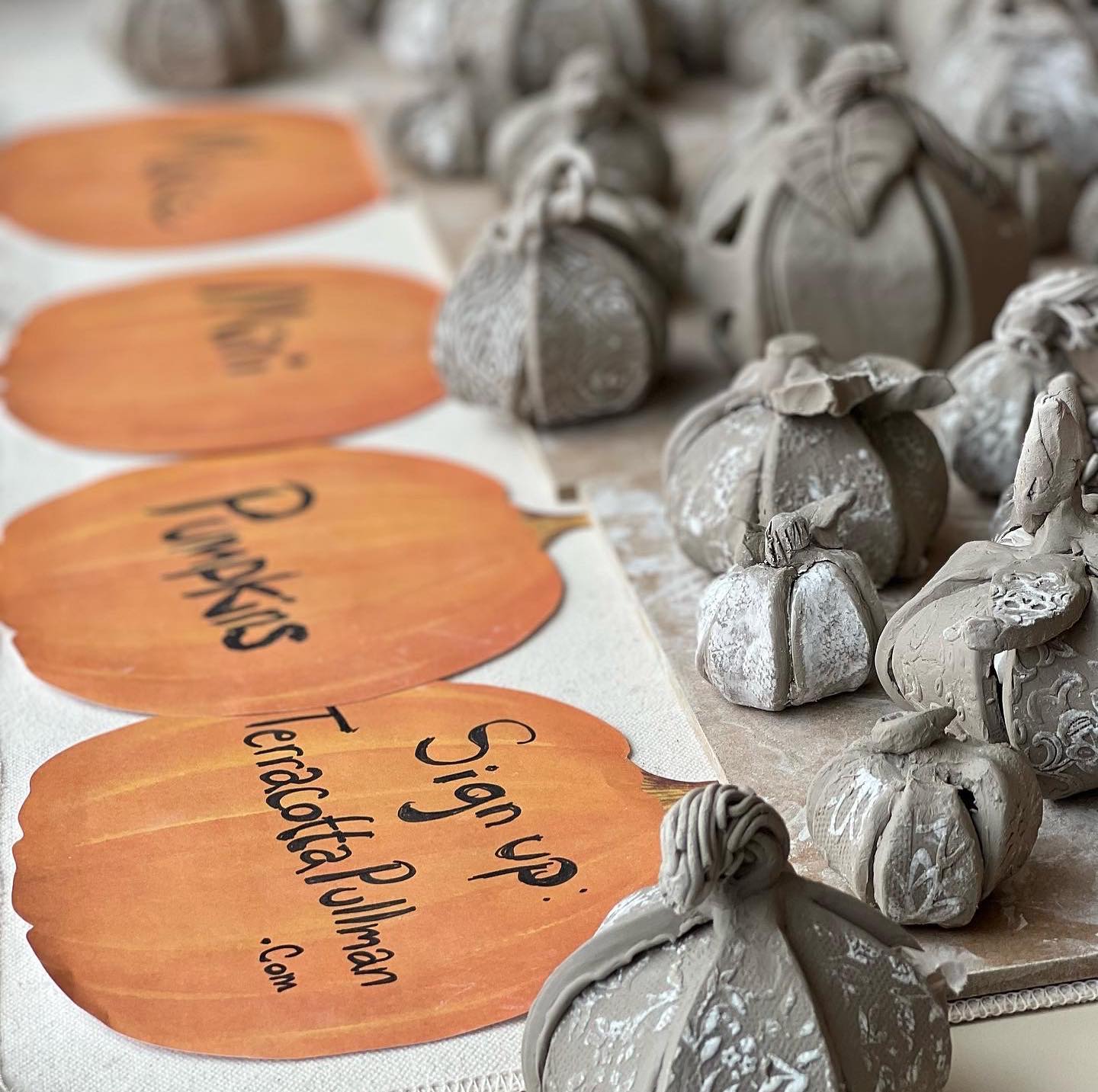 Mini Pottery Pumpkin Patch