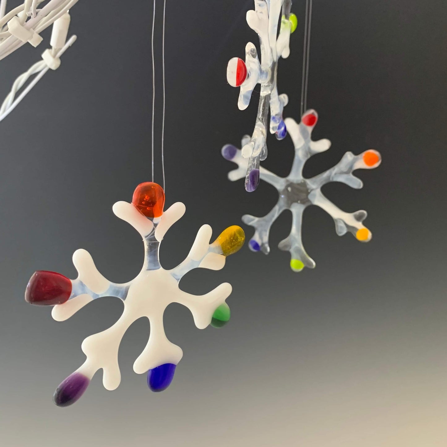 Fused Glass: Snowflake Ornaments