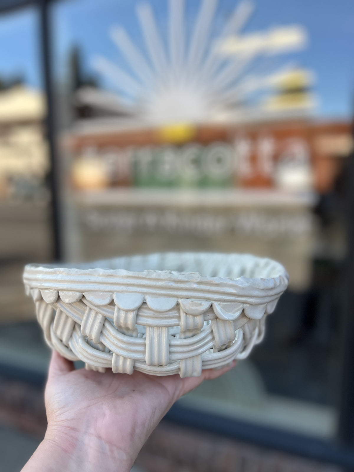Ceramic Harvest Baskets and Berry Bowls
