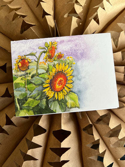 Sunflowers Watercolor Painting Class