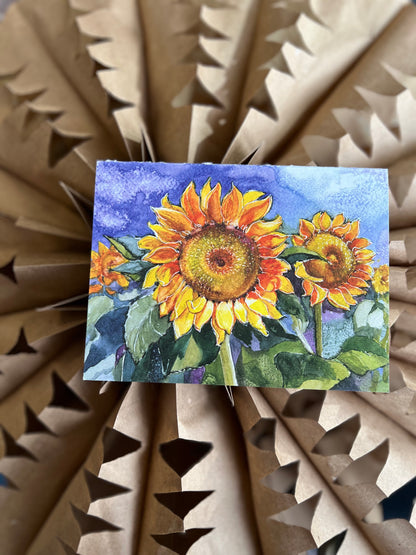 Sunflowers Watercolor Painting Class