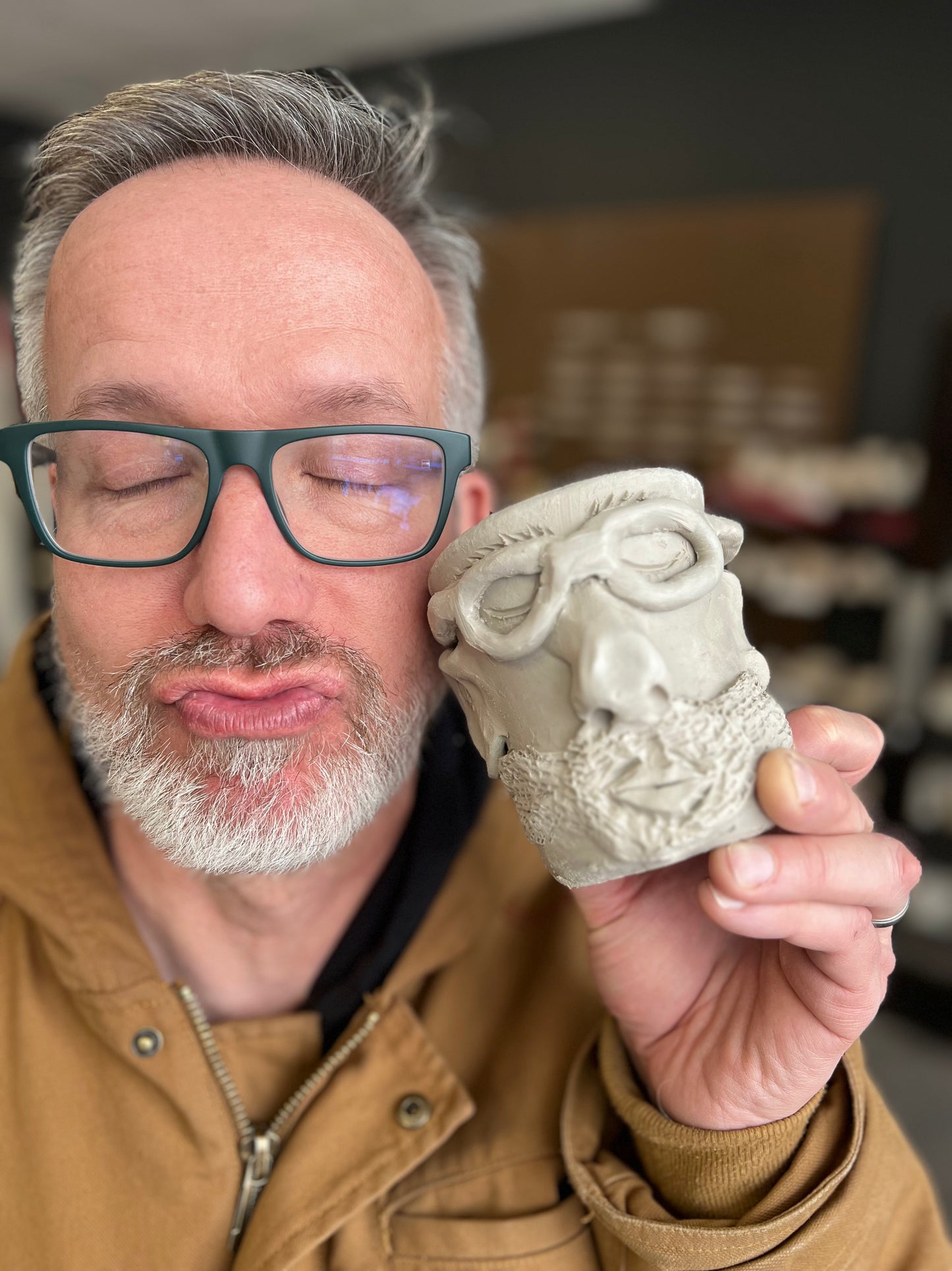 Sip & Sculpt: Mugshots! Ceramic Portraits on Mugs -- Colfax