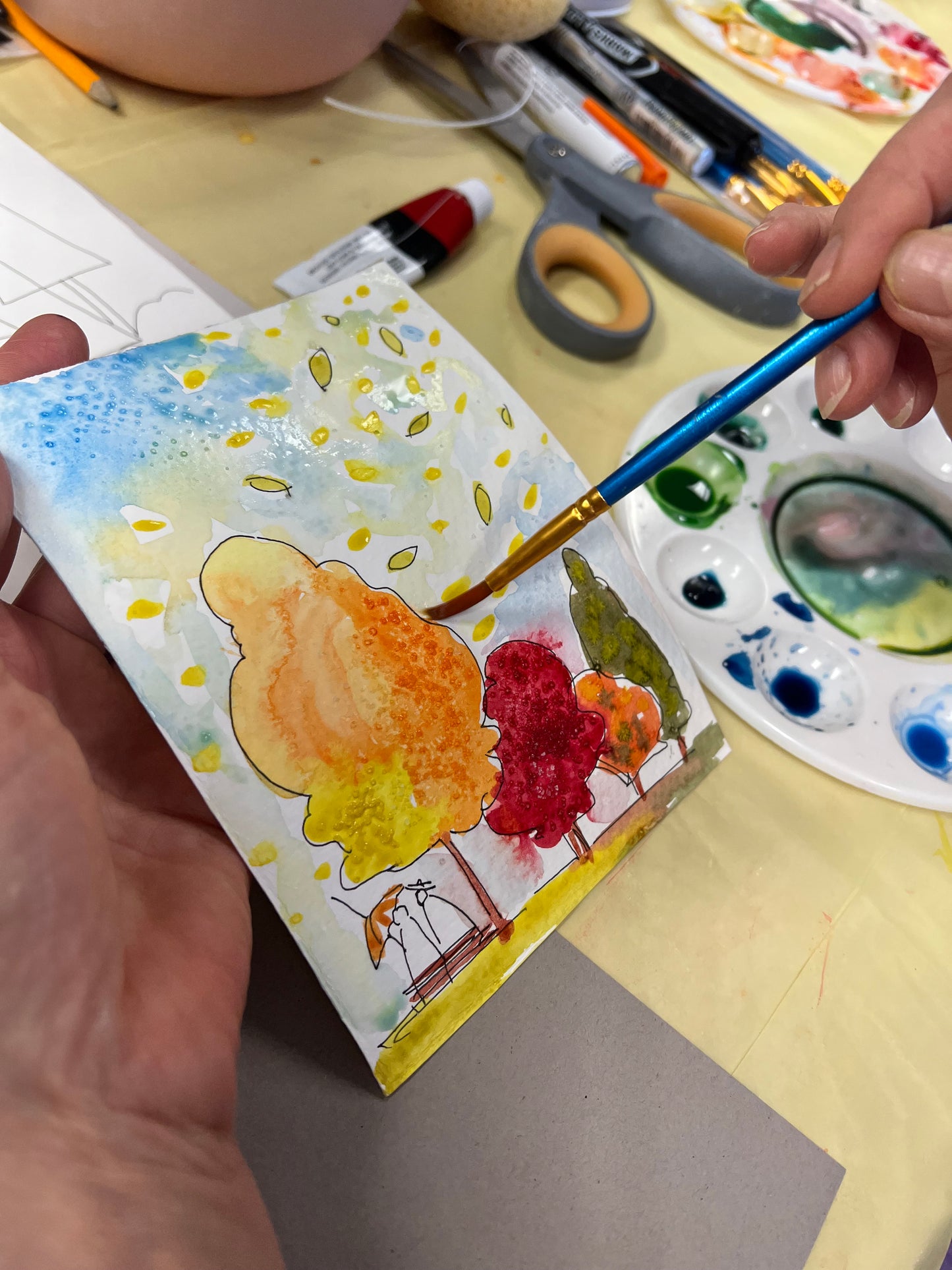 Holiday Card Painting and Making