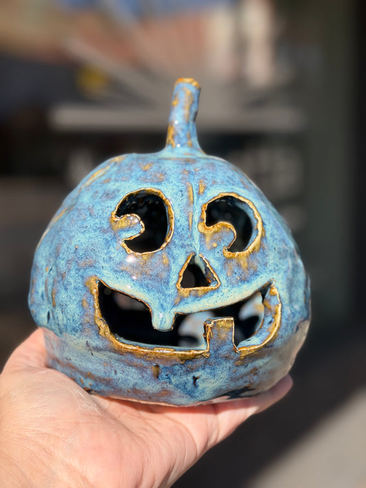 Terracotta Pumpkin Lanterns