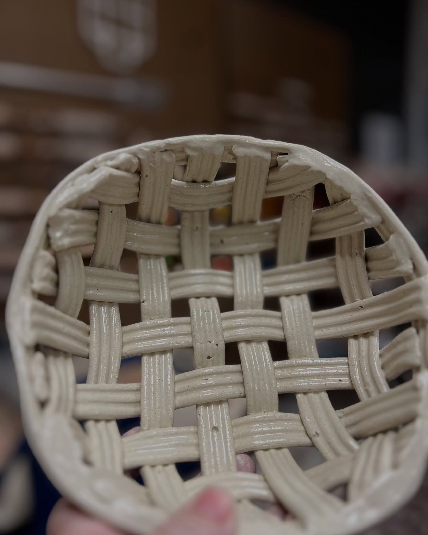 Ceramic Harvest Baskets -- Pullman