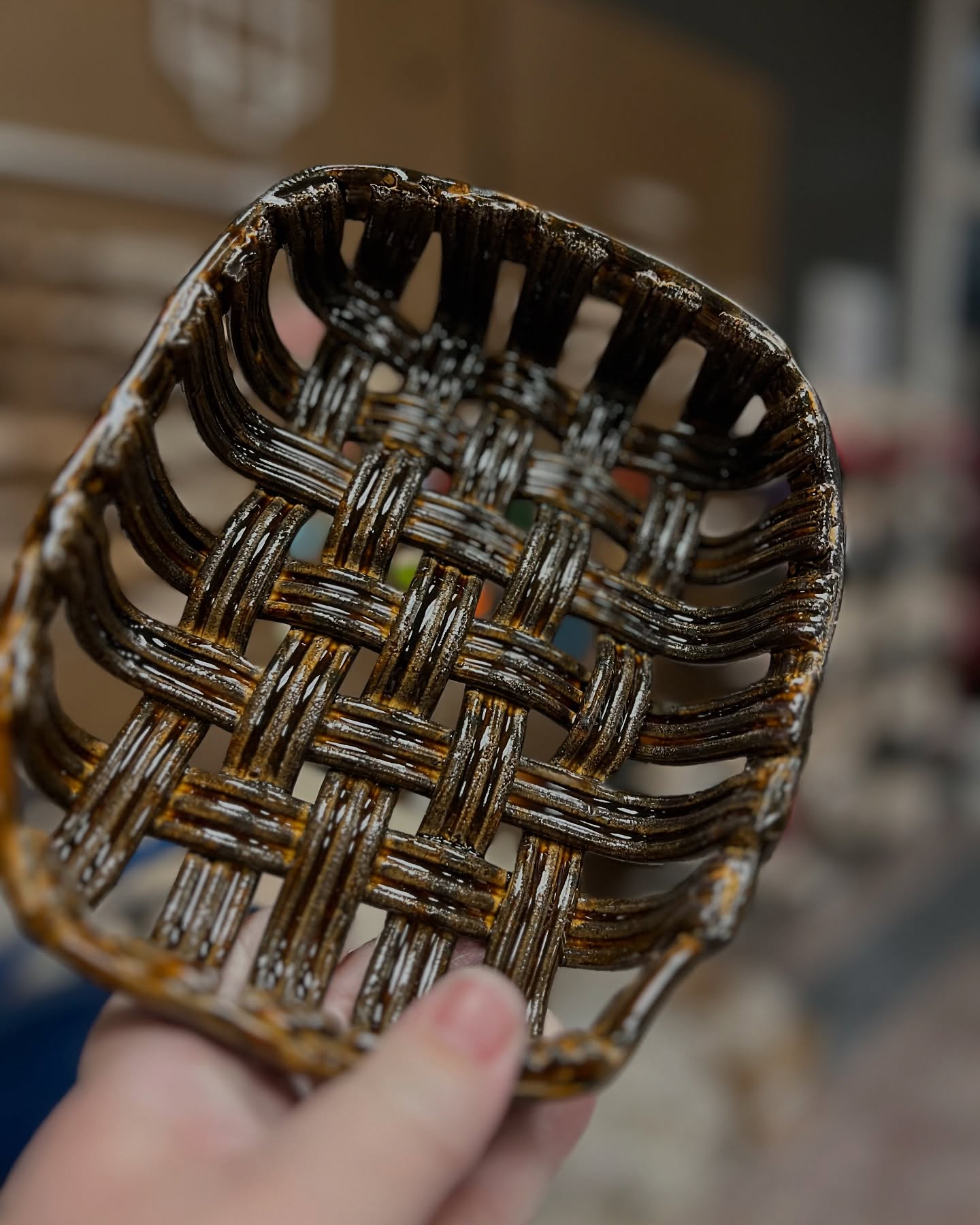 Ceramic Harvest Baskets -- Pullman
