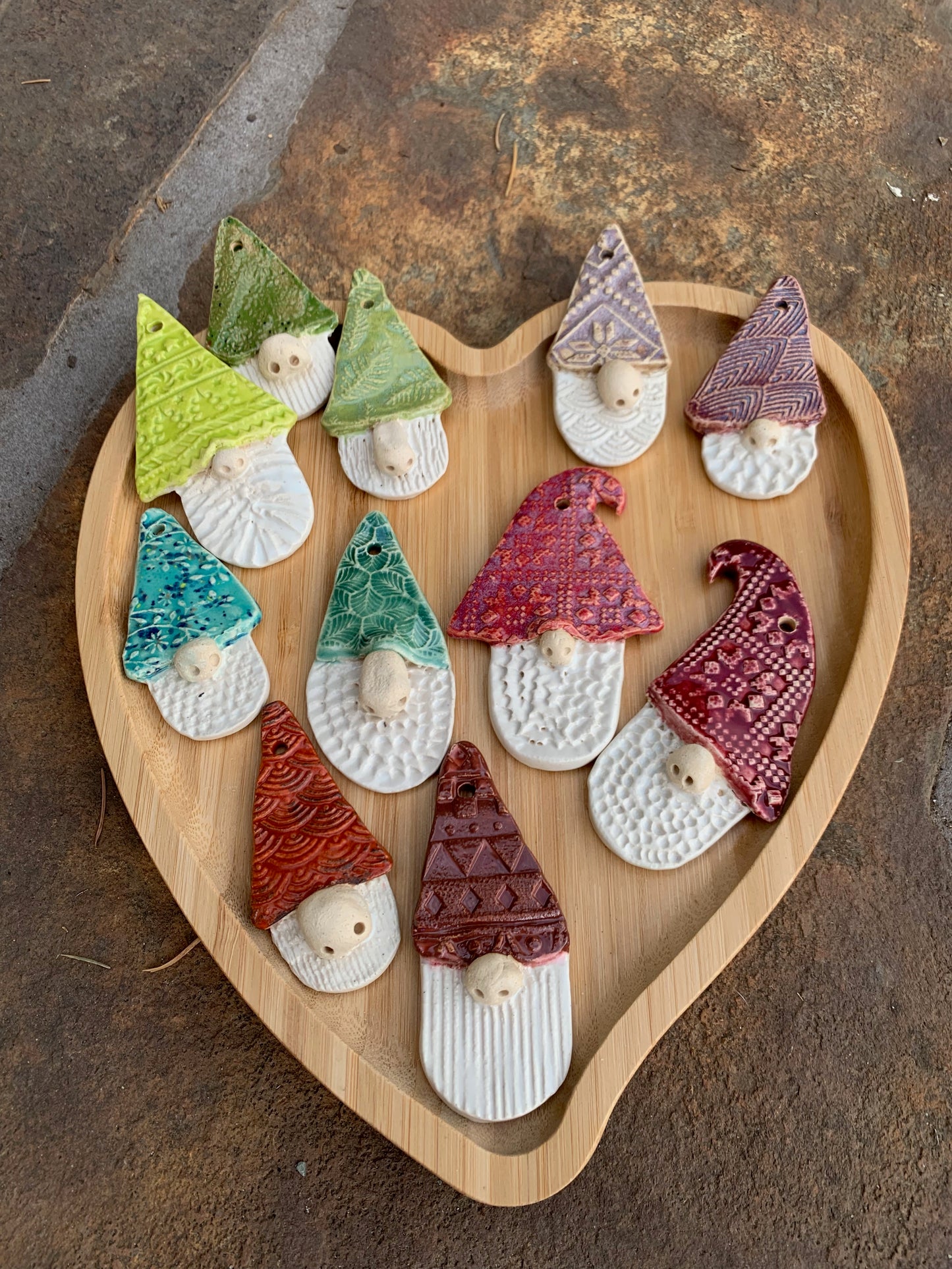 Flat Gnome Ornaments