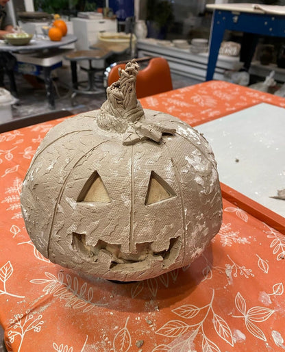 Terracotta Pumpkin Lanterns