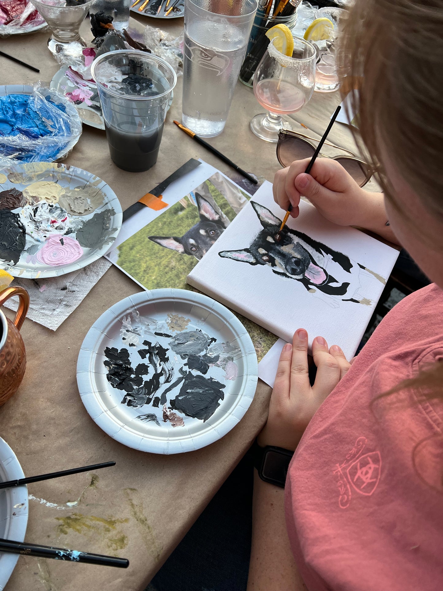 Nov. 1:  Pet Portraits Paint & Sip -- Colfax