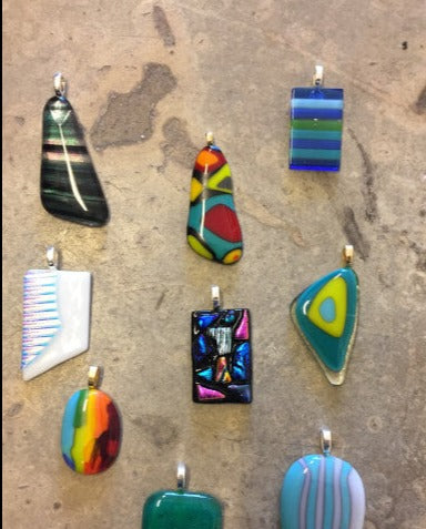 Fused Glass: Jewelry (Glass Pendants & Earrings)