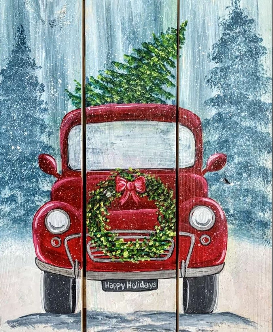 Paint: Vintage Holiday Truck Acrylic