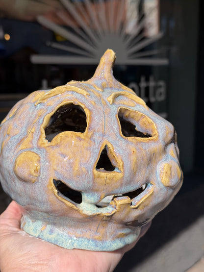 Terracotta Pumpkin Lanterns
