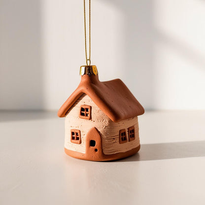 Tiny Gingerbread Village Ornaments