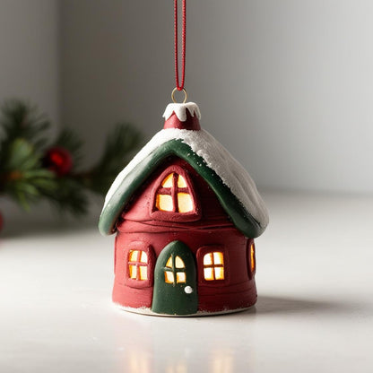 Tiny Gingerbread Village Ornaments