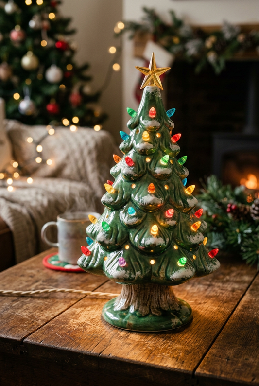 Vintage Light-Up Christmas Tree Painting Workshop